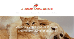 Desktop Screenshot of bethlehemanimalhospital.com